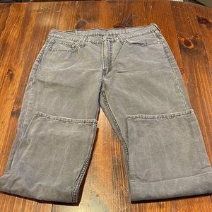 Mens Levi 514 gray jeans